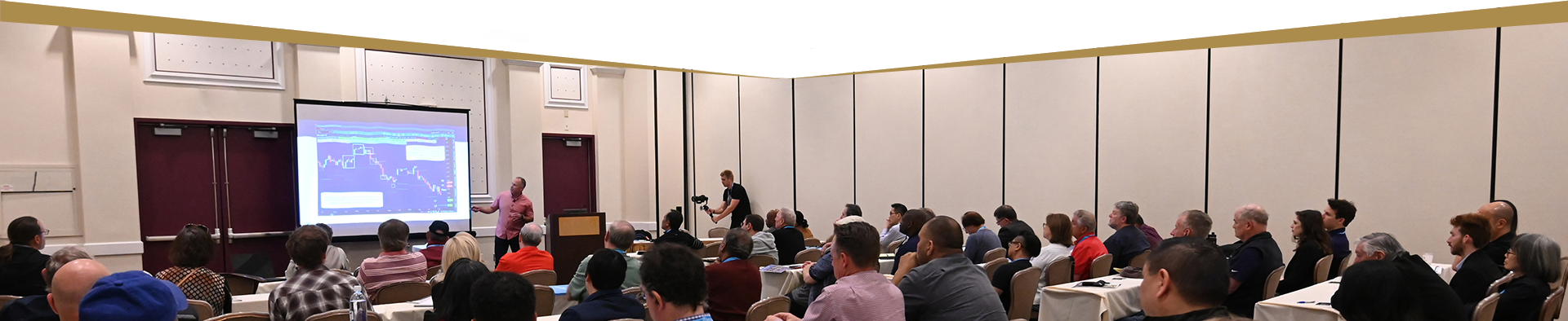 An image for the top section of the site. Giving detail on what the conference looks like